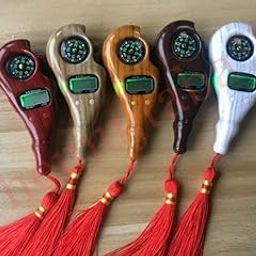 Digital Tasbeeh Hand Tally Counter Finger Ring Digital Counting Machine Counter Tasbeeh & Jaap mala for Counting Purpose with LED & Compass (Pack of 1) Multicolor-32