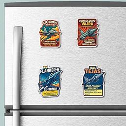 REGALOCASILA Indian Fighter Jet Magnet Set – SU-30MKI Mirage 2000 HAL Tejas Aircraft Magnets | Patriotic Fridge Magnets for Office Decor Metal Almirah Display Gift for Aviation Lovers-image-71