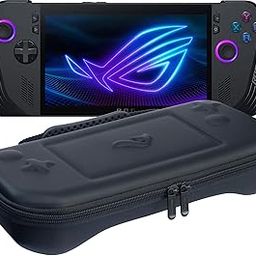 ButterFox Slim Carrying Case Bag for ASUS Rog Ally X with Built-in Stand - Black/Purple-5