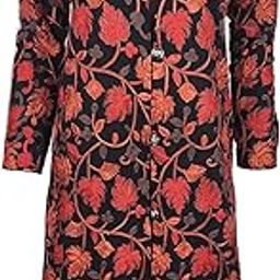 Coat aari work for women, traditional kashmiri embroidered aari coat for women-image-65