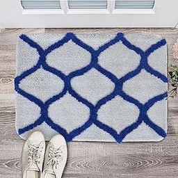 Haven Bath-Door Mat 45x65 cm. Antiskid & Washable by Saral Home(Blue)-image-14