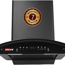 Ardnib 60 cm 1450 m³/hr Wall Mounted Auto Clean Kitchen Chimney (NOVA Filterless BK 60, Touch Control + Motion Sensor, Black) - 7 Years Motor Warranty | Proudly Made in India-picture-0