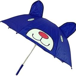 Kids Cute Animal Character Umbrella, Automatic Pop-Up Button, Cartoon Pattern with Ears, Sun & Rain Protection for Boys and Girls-image-17