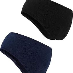 2 PCs Fleece Ear Warmers Headband Winter Ear Muffs for Men Women Kids in Cold Weather, Running Yoga Skiing Riding Bike Ear Cover-image-54