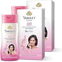 Yardley London| Beauty and Brightening Face Powder| 98% Naturally Derived| 70g (Pack of 2)-image-9