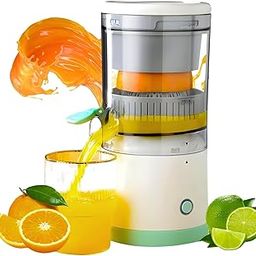 Drumstone (𝗦𝗽𝗲𝗰𝗶𝗮𝗹 𝟭𝟬 𝗬𝗲𝗮𝗿𝘀 𝗪𝗮𝗿𝗿𝗮𝗻𝘁𝘆) Automatic Electric Citrus Juicer – USB Rechargeable, One-Touch Operation, Pulp-Free Extraction & Portable Design for Fresh Juice Anywhere-18