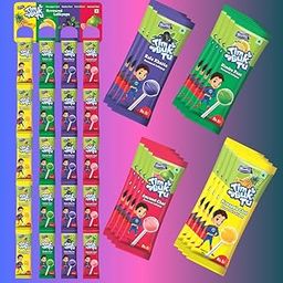 Derby Delightful Tim Buk Tu Assorted Lollipop Strip Party Pack & 4 tasty Chat Flavour (48pcs Lollipops,11.5gm Each)-image-61