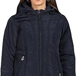 Nylon Full Sleeves Regular Fit Fashionable & Stylish Winter Waterproof Jakcet With Hoodie For Women's-image-53