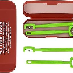 MJ Talk Tools Tongue Tip Exerciser, Tongue Exerciser for Clear Speech, Oral Muscle Strength Tongue Training Tool, Tongue Tip Lateralization Lifting, Oral Muscle Exerciser - 2 pack (Green)-13