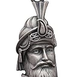 925 Sterling Silver Antique Finish Chhatrapati Shivaji Maharaj Pendant Historical Warrior Jewelry for Men & Boys-image-65