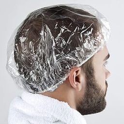 Disposable Shower Cap (Pack of 100) - Waterproof Shower Cap for Women and Men - Premium Quality Bath Cap for Bathroom | Hair Bath Caps for Bathroom | Hotel | Spa | Hair Salon & Haircare | Home Use | Portable Travel-8