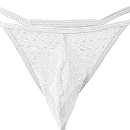 Men's Polyester Thong underwear (Pack of 1) (RIOE-ML-07104_White_M)-picture-56