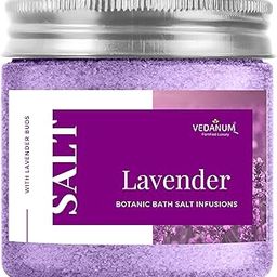 Vedanum Premium Aromatic Lavender Bath Salt for Skin Nourishment, Relaxing, Foot Massage, Pain Relief, and Aromatherapy - 200 Gm Jar-image-43