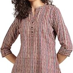 Tops for Women Printed Regular Fit Shirt Top for Women|Tops for Women Stylish Latest|Office Wear Tops for Women|Cotton Blend Tops for Women-image-98