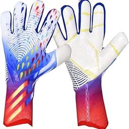 Rubber Children Football Gloves, Goalkeeper Gloves Professional Training Gear With Double Wrist Protection, Abrasion-Resistant, Non-Slip, For Boys, Girls & Junior 6Yards A-image-74