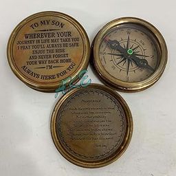 Handmade 2 Inches Brass Antique Compass with Leather Case, Vintage Style for Antiqe Gift Purpose-image-44