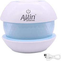 Allin Exporters Humidifier for Bedroom Ultrasonic Magic Diamond USB Mini Portable Air Purifier with LED Light & Auto Shut Off for Car, Office Baby Cabin and Small Rooms (150 ml, Random Color)-10