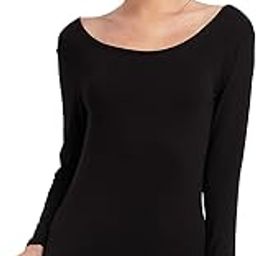 Women's Ultrathin Modal Thermal Baselayer Top Scoop Neck Long Sleeve Undershirt-image-76
