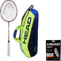 HEAD IGNITION 900 BADMINTON RACKET WITH KITBAG XENON 600 AND BOAST 65 BADMINTON STRING WHITE-11