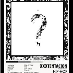 BLINKART Xxxtentacion - ? | Music Album Songs Hanging Wall Art Work Photo Frames | Decor Home Bedroom Living Room Aesthetics Spotify Song Link Qr Code With Your Photo Frame | 13x10 Inch-29