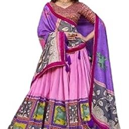 Lehenga Choli For Womens And Girls Hevay Jacquard Silk(Paithani) With Weaving Zari Work With Can-Can And Canvas Patta With Dupatta (White)-picture-2
