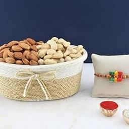 SFU E Com Dry Fruit Hamper For Rakshabandhan Gift | Dry Fruit And Rakhi For Brother | Dry Fruit Basket Hamper | 215-90