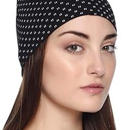 Women's Cotton Lycra Skull Cap (Multicolor_Free Size) (Pack of 1)-image-55
