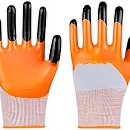 Zamia Gardening Gloves | Flexible, Thorn-Proof, Anti-Slip & Reusable | Orange-image-70