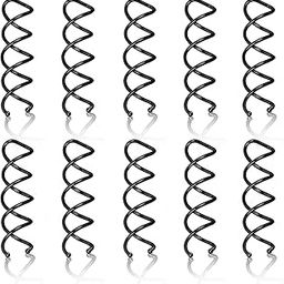 Sanas Spiral hair pins 10PCS hair accessories for Women's hair twists spirals twisted metal hair bun maker cute hair pins hair bun accessory spin pins bobby pins 10PCS, Black-image-72