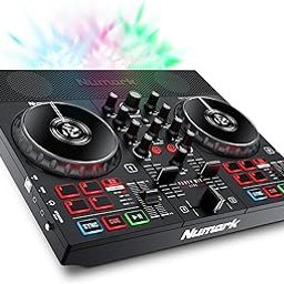 Numark Party Mix Live DJ Controller with Built-in Light Show & Speakers, Black-20