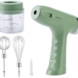 Marcellus 3 in 1 Wireless Electric Hand Mixer, stainless steel, 5-Speed USB Rechargeable Cordless Handheld Mixer Maker for Coffee, Cappuccino, Baby Food, Egg Beater, Cake, Baking Cooking (Multi Color)-picture-18