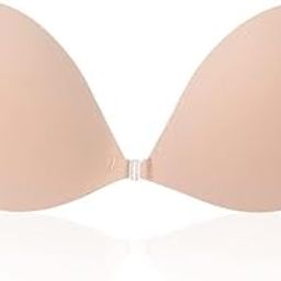 Strapless Brazfor Women Sticky Invisible Push up Silicone Brasfor Backless Dress Upgraded Clasp Bras Round Shaped Braz/Slip, Brasz Reusable Deep U-Shaped Sticky Braz Multicolour-image-75