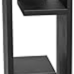 flux Book Storage Display Organizer Engineered Wood Multipurpose Rack with Solid Finish Showcase Stand (Black)-image-90
