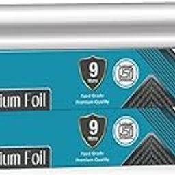 VOXX 9 Meter Aluminium Foil Roll | Tear-Resistant, Oven-Safe & Heat-Retaining for Cooking, Baking & Food Storage | Thick & Durable for Cooking, Grilling & Storage | Keeps Food Hot & Fresh | Pack of 3-image-75