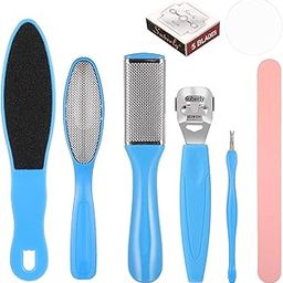 ELITEWAVE 8 in 1 Pedicure Tool Kit for Feet Foot Scrubber for Dead Skin, Callus Remover, Foot Scraper, Foot File, Pitchfork, Filer for Nail Repair Tool-19