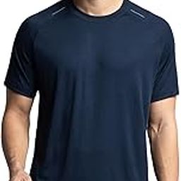 Jockey MV16 Men's Lightweight Microfiber Solid Round Neck Half Sleeve T-Shirt with Breathable Mesh-14