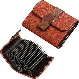 Kraptick Stylish Card Holder- Lightweight and Durable Credit Card Pouch, Debit Card Holder, Wallet for Compact ATM Card & Travel, Fashionable Card Organiser for Men and Women (Dark Brown)-picture-21