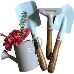 Toyroom-Room full of Smiles Wooden Gardening Kit Gardener Tools Set For Kids | Made of Metal with Sturdy Wooden Handle | Safe & Right Size for Children | Child-Size Metal Water Sprinkler Can (4 Piece)-18
