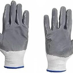 RK TRENDS Unisex Heavy Duty Reusable Full Nitrile Coated Work Safety Gloves For Industrial | Gardening | Agricultural |Cleaning (Pack of 4, Grey)-image-47