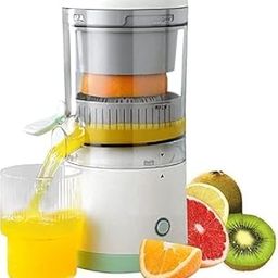 Citrus Juicer Electric Fruit and Vegetables Juicer Manual Operations Waste Collector USB Rechargeable Orange Wireless Portable Lime Press, Travel Friendly Electric Juicer-image-13