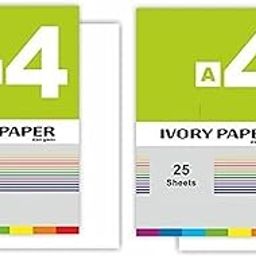 FIRST CLICK Lotus Ivory Paper Drawing Papers Sheet 210 GSM Pack of 2 (50 Sheet, A4 Size, Watercolor Sheets) Ideal for Professional & Budding Artists-image-95