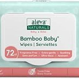 Aleva Naturals Bamboo Baby Sensitive Wipes for babies with Sensitive Skin, Natural and Organic Formula, Hypoallergenic, Biodegradable, Extra Strong and Ultra-Soft, Perfume Free Diaper Wipes - 72 Count-image-91