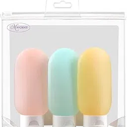 maycreate 3pcs Travel Bottles for Toiletries, 60ml Travel Bottle, Plastic Empty Squeeze Bottle for Travelling, Leakproof Travel Kit Bottles Container for Shampoo Lotion Accessories, multicolor-picture-25