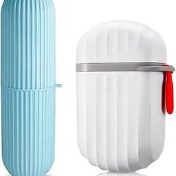Combo - Travel Soap Case for Bathroom and Travelling | Waterproof Toothbrush Cover for Travelling-image-4