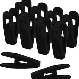Red Dot Gift® Black Velvet Clips, 20 Pack, Durable Non-Breaking Material, Suitable to Hang Many Types of Clothes. (Black)-image-68