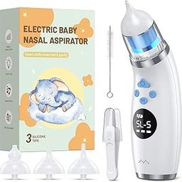 ONE AND ONLY Electric Nasal aspirator for baby newborn Rechargeable Electric Nasal Aspirator with 5 Suction Levels | 3 Food Grade Soft Silicon Nozzles | IPX6 Waterproof, Self Cleaning, Music & Light Function-image-16