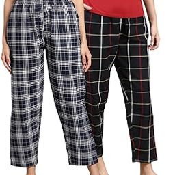Women Pack of 2 Pure Cotton Printed Relaxed fit Lounge Pant-picture-32