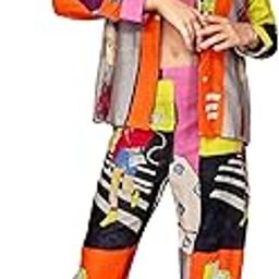 kaajal by vidhi Women's Cotton Flex 3pc: Crop Top, Shirt and Pant Coord Set-picture-3