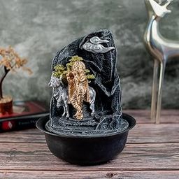 DHAANYA Metallic Indoor Krishna Ji Tabletop Waterfall Fountain (25 X 25 X 30 Cm)-image-39