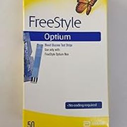 FreeStyle Optium blood glucose test strips, 50ct (Yellow)-26